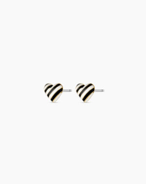Campbell Enamel Heart Studs